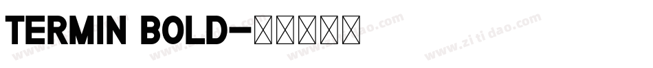 Termin Bold字体转换
